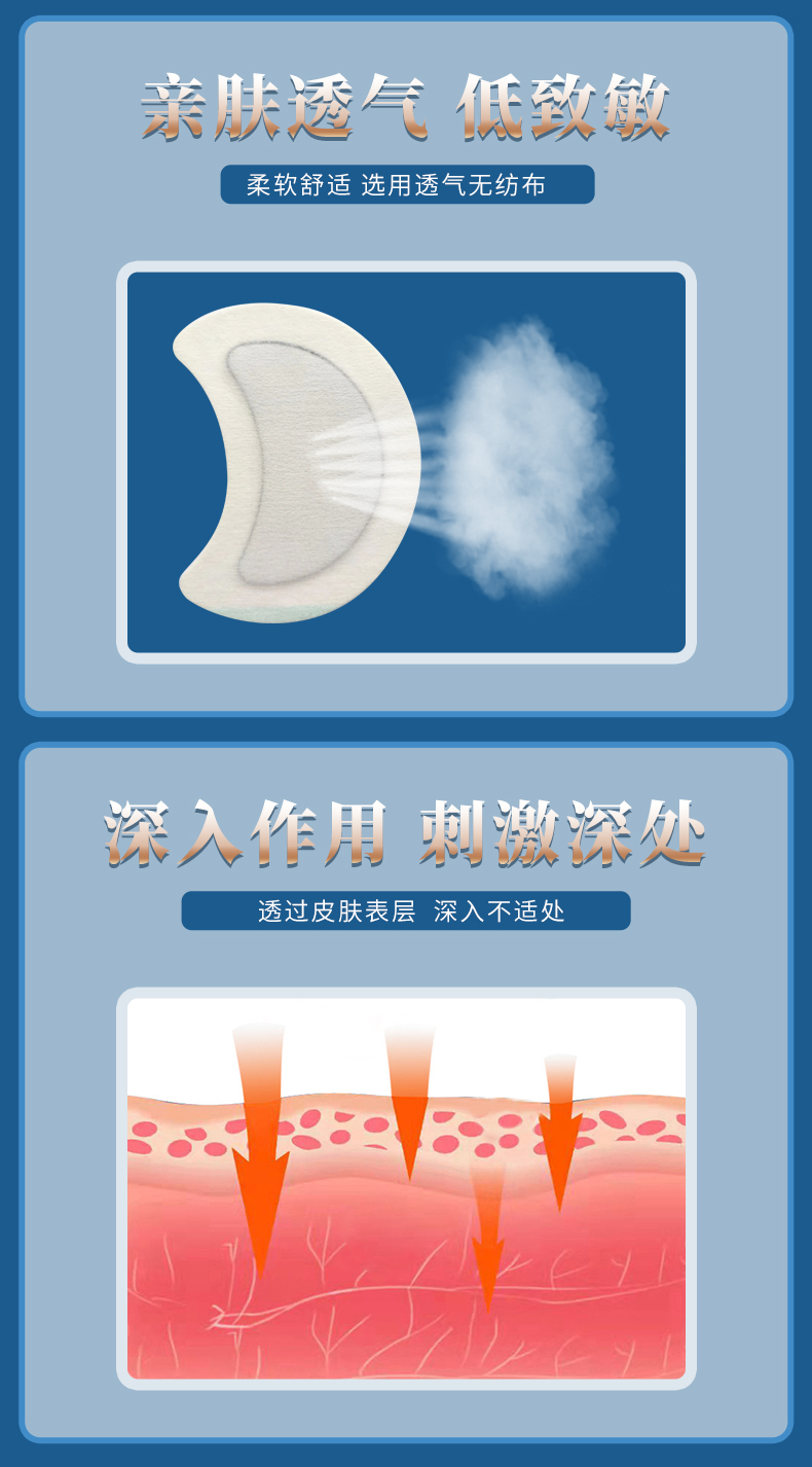 敷貼于淋巴處，親膚舒適透氣